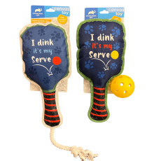 Canvas Toy w/ Squeaker and Ball